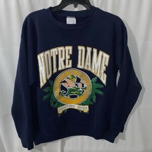 Vintage Notre Dame Fighting Irish Crewneck Sweatshirt Large Made USA